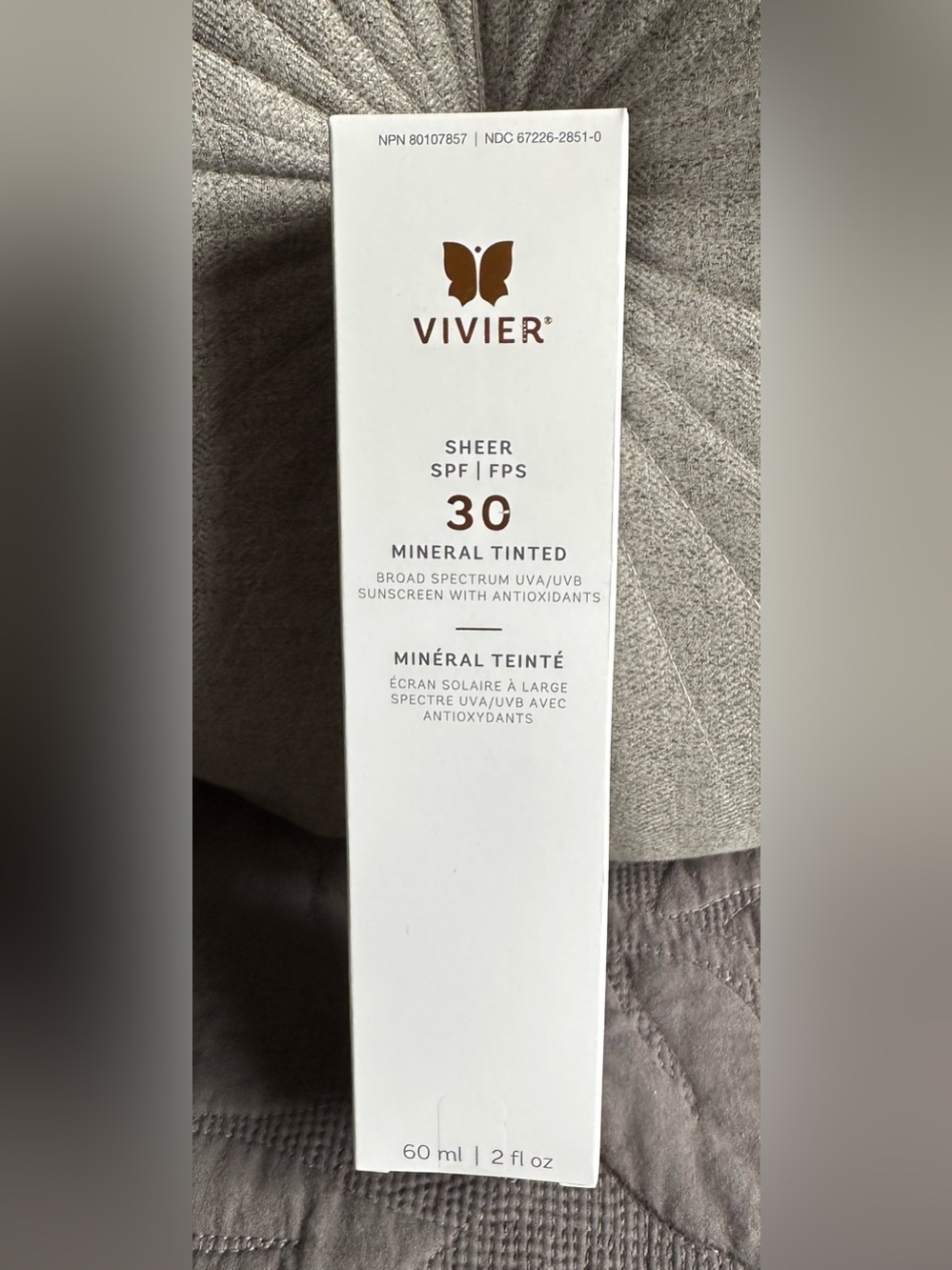 Brand New Vivier Sheer Mineral Tinted SPF 30 Sunscreen